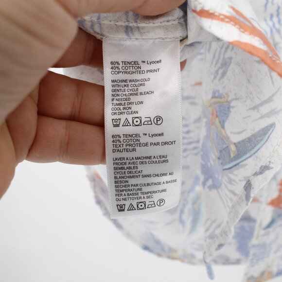 Tommy Bahama Hawaiian Shirt Mens XL surf board Short Sleeve Surfers Print camp - Picture 5 of 11